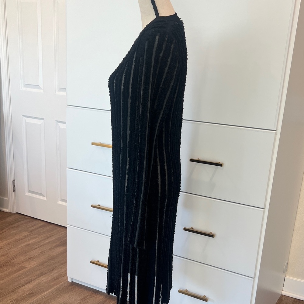 Louis Vuitton Black Textured Long Sleeve Dress - Picture 2 of 10